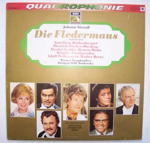 Johann Strauss (1825-1899) • Die Fledermaus LP • Quadrophonie
