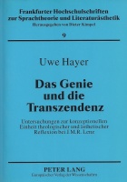 Uwe Hayer • Das Genie und die Transzendenz