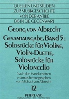Georg von Albrecht • Gesamtausgabe, Band 5:...