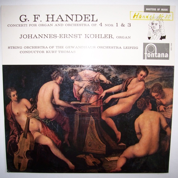 Händel (1685-1759) • Concerti for Organ and Orchestra op. 4 Nos. 1 & 3 10"