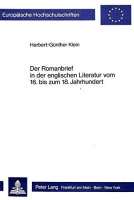 Herbert-Günther Klein • Der Romanbrief in der...
