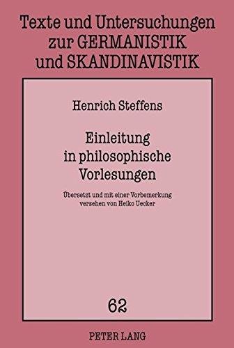 Henrich Steffens • Einleitung in philosophische Vorlesungen