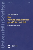Julia Bergkemper • Das Vermittlungsverfahren...