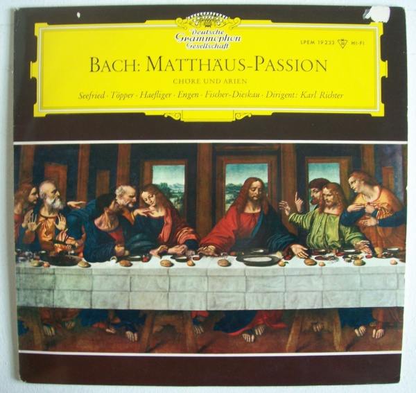Johann Sebastian Bach (1685-1750) • Matthäus-Passion LP • Karl Richter