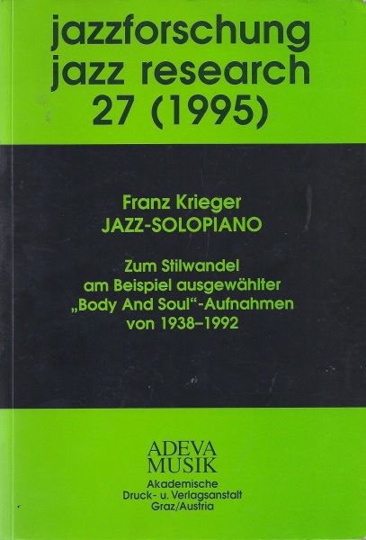 Franz Krieger • Jazz-Solopiano