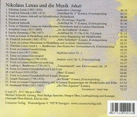 Nikolaus Lenau und die Musik CD