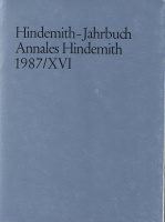 Hindemith-Jahrbuch • Annales Hindemith 1987 / XVI