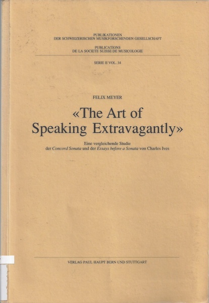 Felix Meyer • The Art of Speaking Extravagantly