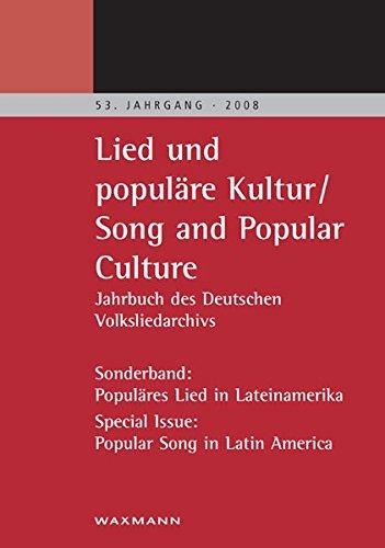 Lied und populäre Kultur / Song and Popular Culture 2008