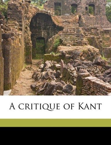 Kuno Fischer • A Critique of Kant