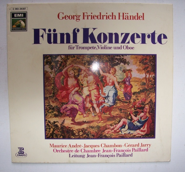 Georg Friedrich Händel (1685-1759) • Fünf Konzerte für Trompete, Violine und Oboe LP