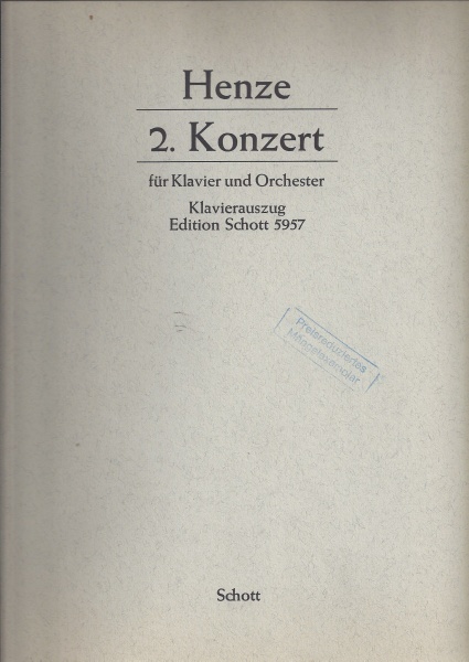 Hans Werner Henze (1926-2012) • 2. Konzert