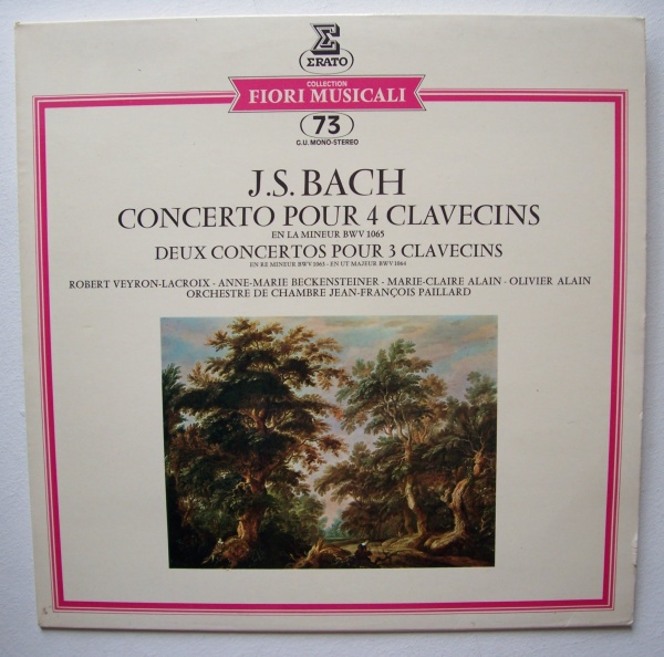 Johann Sebastian Bach (1685-1750) • Concertos pour 4 Clavecins LP
