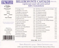 Bellerofonte Castaldi (1580-1649) • Capricci per Sonar solo CD