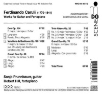 Fernando Carulli (1770-1841) • Works for Guitar and Fortepiano CD