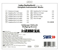 Luka Sorkocevic (1734-1789) • Symphonies CD