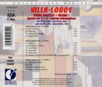 Heitor Villa-Lobos (1887-1959) • String Quartets • Volume 1 CD