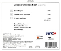 Johann Christian Bach (1735-1782) • Salve Regina CD