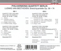 Ludwig van Beethoven (1770-1827) • String Quartets op 59 & 74 2 CDs