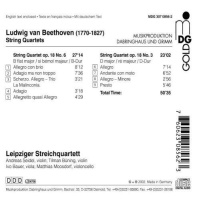 Ludwig van Beethoven (1770-1827) • String Quartets op. 18, 3 & 6 CD