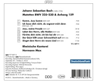 Johann Sebastian Bach (1685-1750) • Motetten BWV 225-230 & Anh. 159 CD