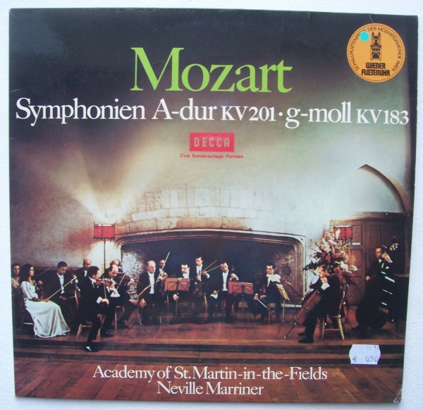 Wolfgang Amadeus Mozart (1756-1791) • Symphonien A-Dur & g-moll LP • Neville Marriner