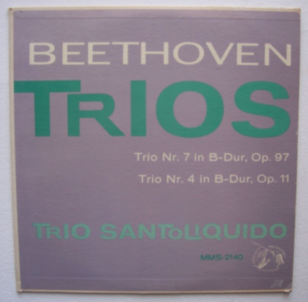 Ludwig van Beethoven (1770-1827) • Trios LP • Trio Santoliquido