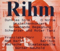 Wolfgang Rihm • Dunkles Spiel CD