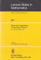 Geometric Applications Of Homotopy Theory I