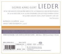 Sigfrid Karg-Elert (1877-1933) • Lieder SACD