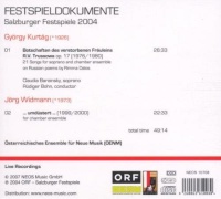 György Kurtág • Botschaften des verstorbenen Fräuleins R.V. Trussowa CD