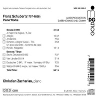 Franz Schubert (1797-1828) • Piano Music CD • Christian Zacharias