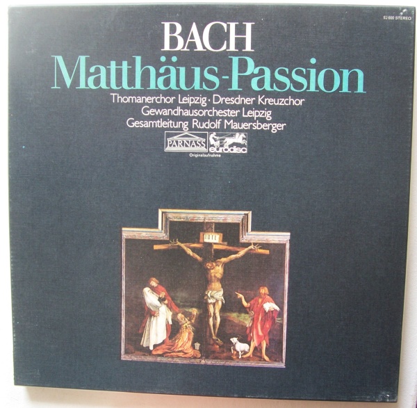 Johann Sebastian Bach (1685-1750) • Matthäus-Passion 4 LP-Box • Rudolf Mauersberger