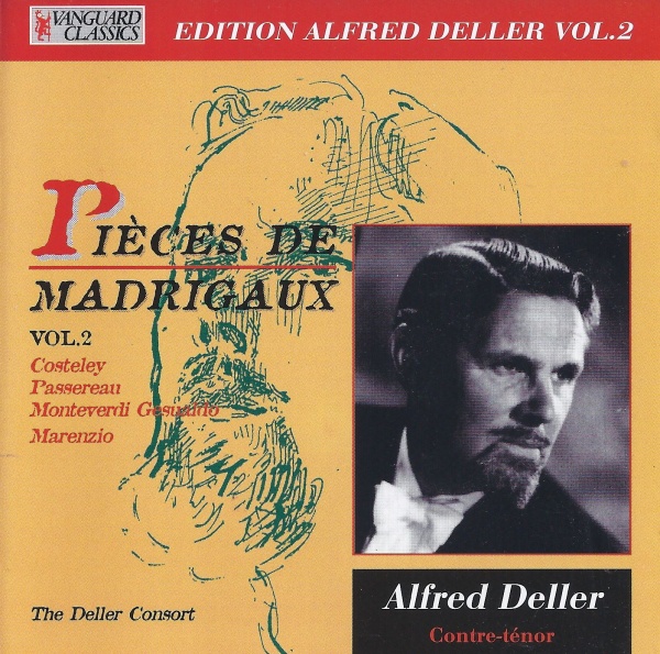 Alfred Deller • Pièces de Madrigaux Vol. 2 CD