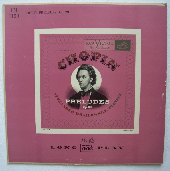 Alexander Brailowsky: Frédéric Chopin (1810-1849) • Preludes Op. 28 LP