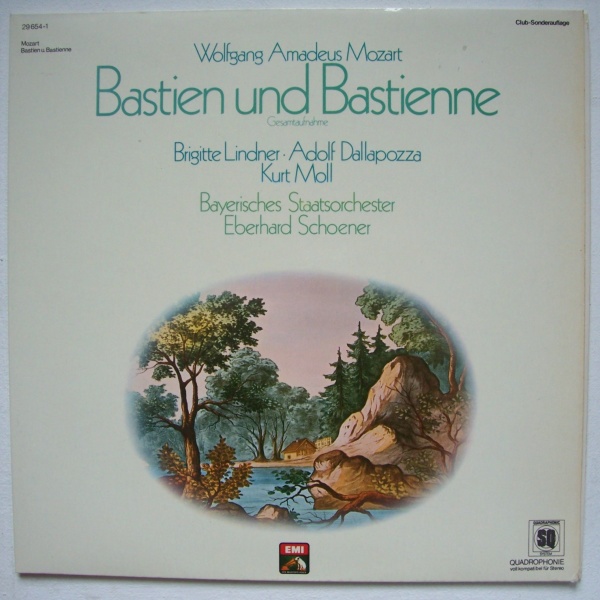 Wolfgang Amadeus Mozart (1756-1791) • Bastien und Bastienne LP • Quadrophonie