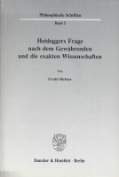 Ewald Richter • Heideggers Frage nach dem...