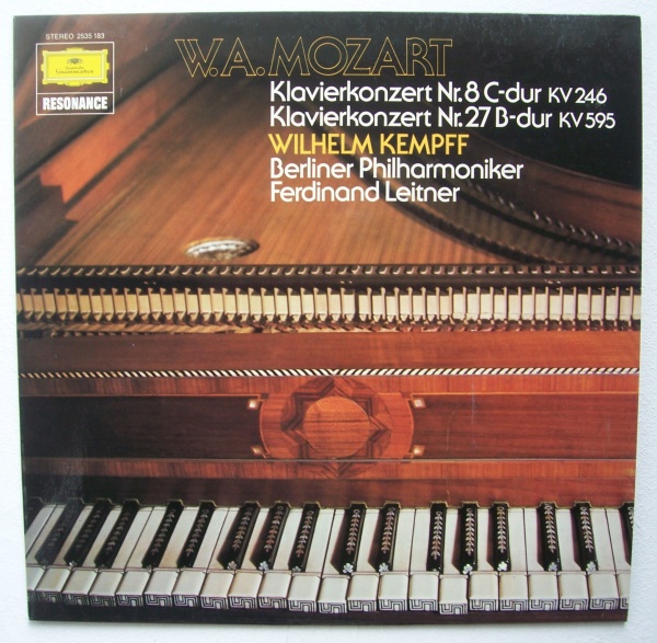 Mozart (1756-1791) • Klavierkonzerte Nr. 8 & 27 LP • Wilhelm Kempff