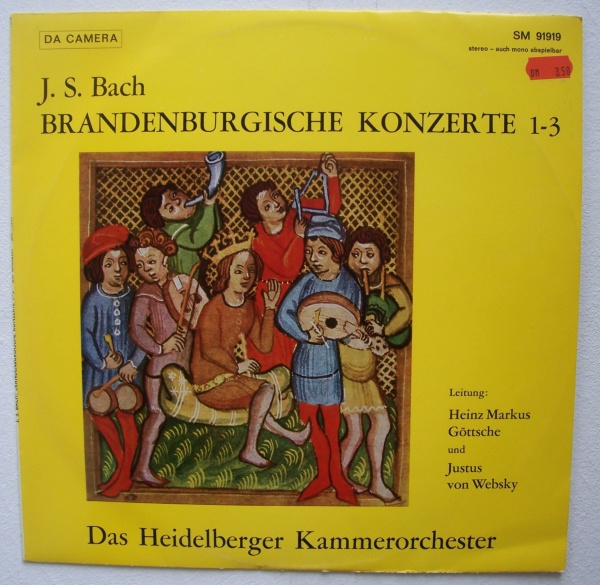 Johann Sebastian Bach (1685-1750) • Brandenburgische Konzerte 1-3 LP