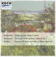 Vadim Gluzman • Hindemith - Beethoven - Brahms CD