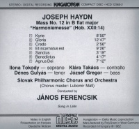 Joseph Haydn (1732-1809) • Harmoniemesse CD •...