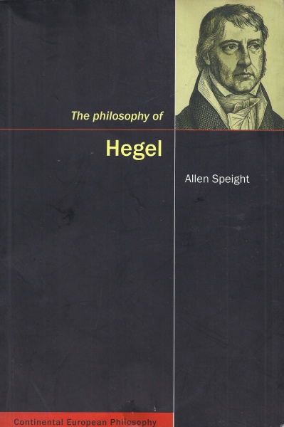 Allen Speight • The Philosophy of Hegel