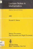 Ronald K. Getoor • Markov Processes