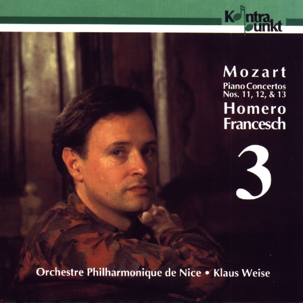 Homero Francesch: Mozart (1756-1791) • Piano Concertos Vol. 3 CD