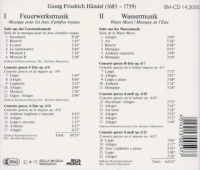 Georg Friedrich Händel (1685-1759) • Feuerwerksmusik • Wassermusik 2 CDs