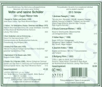 Velte und seine Schüler 2 CDs