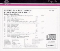 Robert Benz: Ludwig van Beethoven (1770-1827) • Klaviersonaten Vol. 2 CD