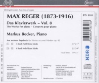 Max Reger (1873-1916) • Das Klavierwerk Vol. 8 CD