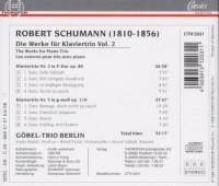 Robert Schumann (1810-1856) • Klaviertrios Vol. 2 CD