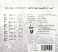 Hans-Martin Limberg • Piano Improvisations Vol. 2 CD